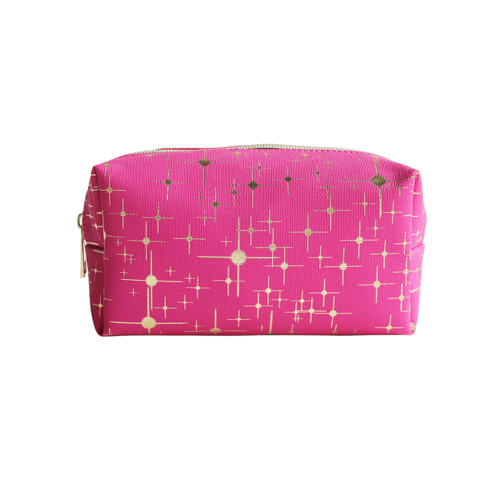 5052 Gold Star Print Women Cosmetic Makeup Storage Bag