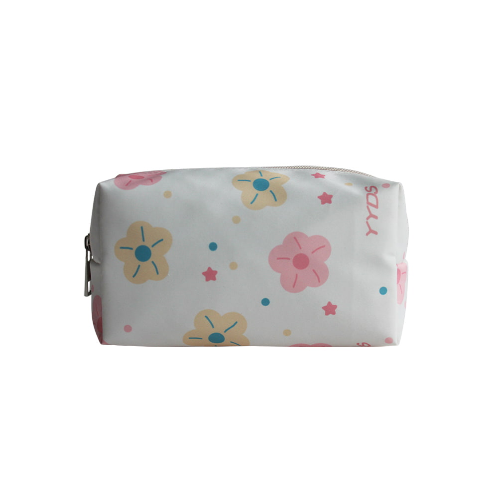 5085 Multicolor Flower Pattern Women Cosmetic Storage Bag