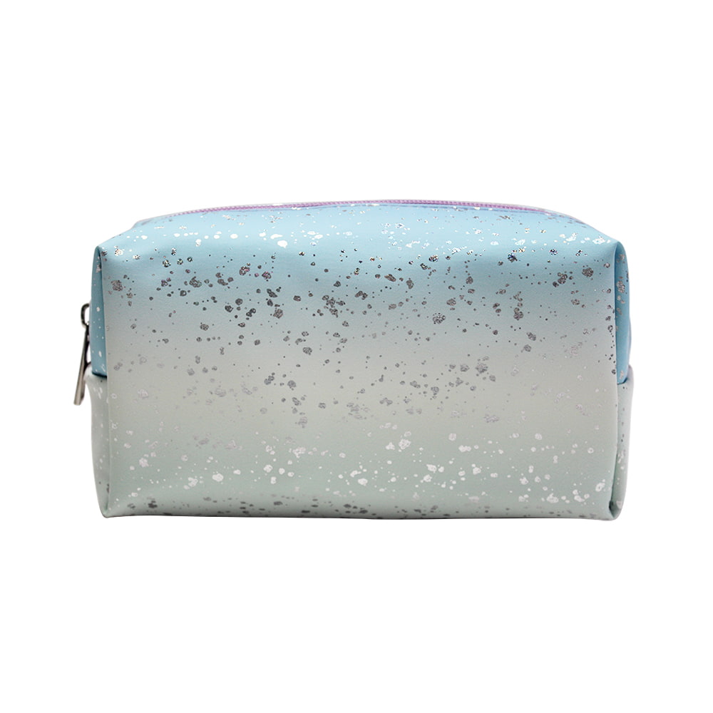 5085 Ombre Silver Confetti Print Women Makeup Storage Bag