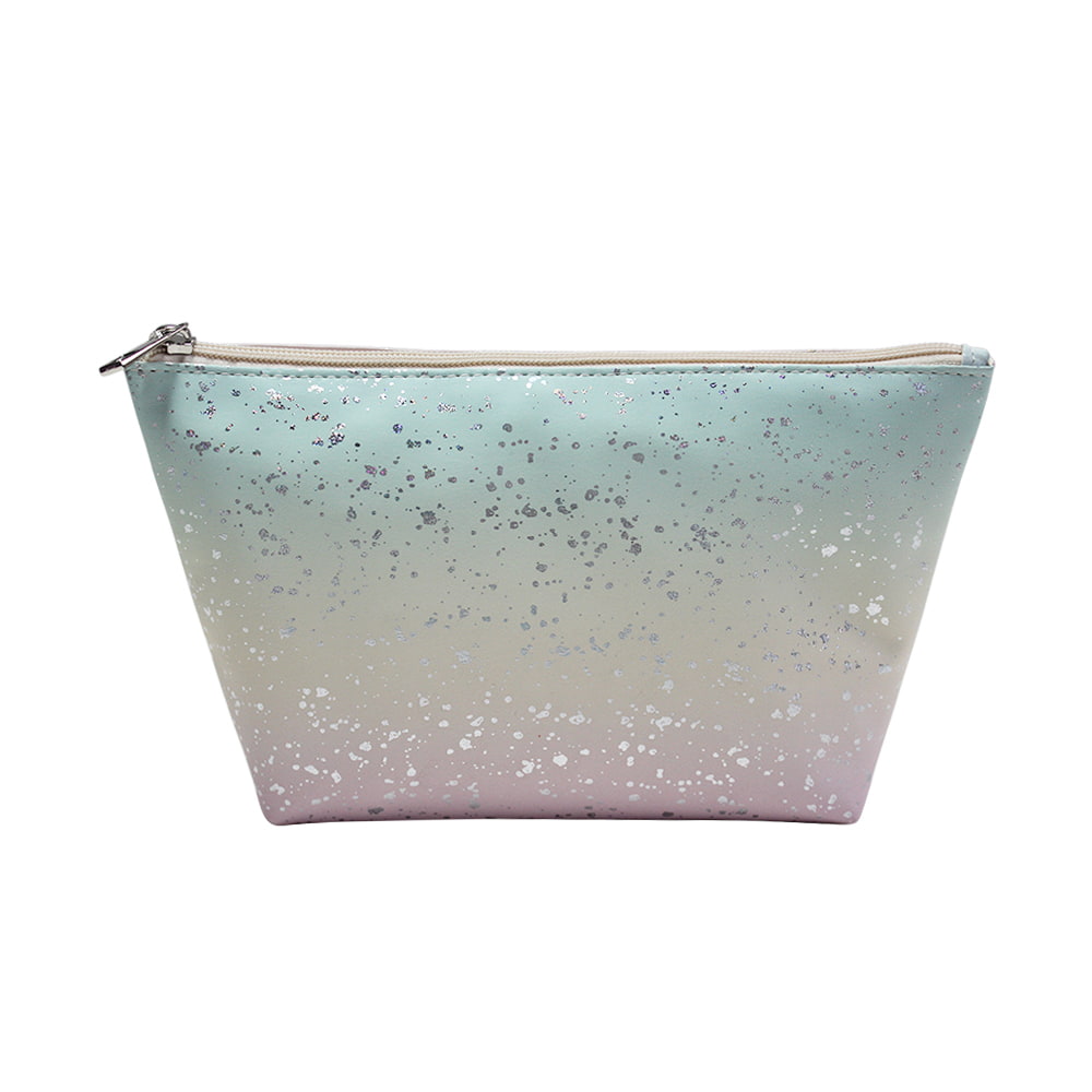 2947 Sparkling Ombre Glitter Zipper Cosmetic Storage Bag