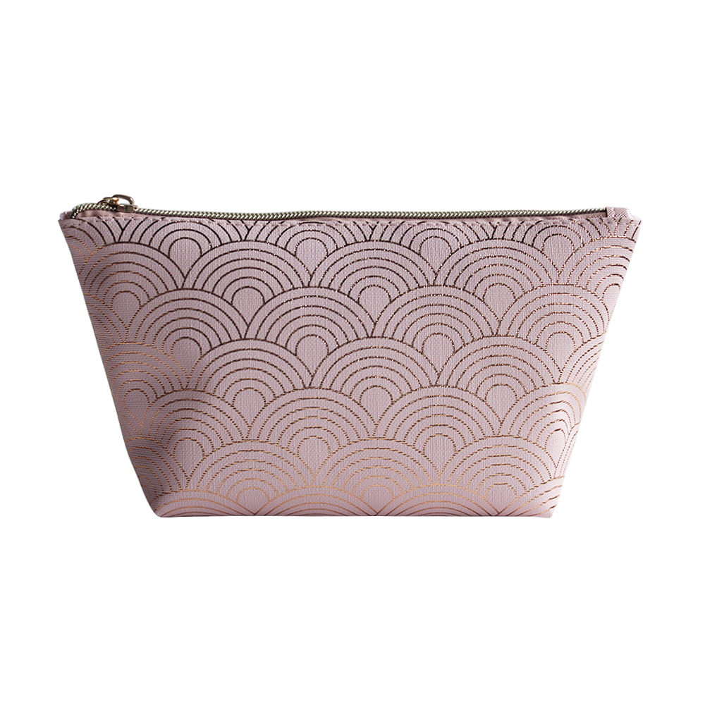 2947 Fish Scale Texture Zipper Cosmetics Organizer Bag