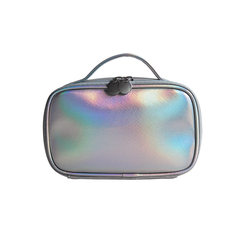 3128 Holographic Shining Laser Leather Cosmetic Bag