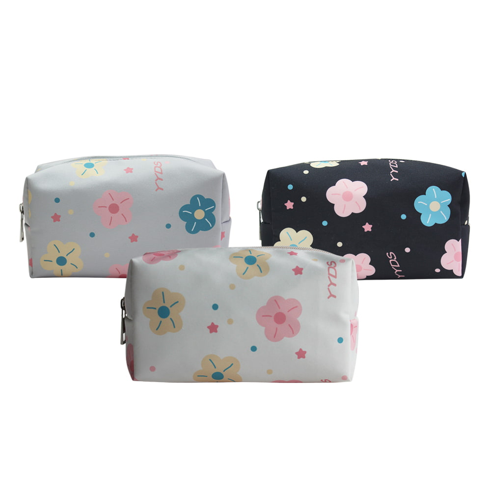 5085 Multicolor Flower Pattern Women Cosmetic Storage Bag