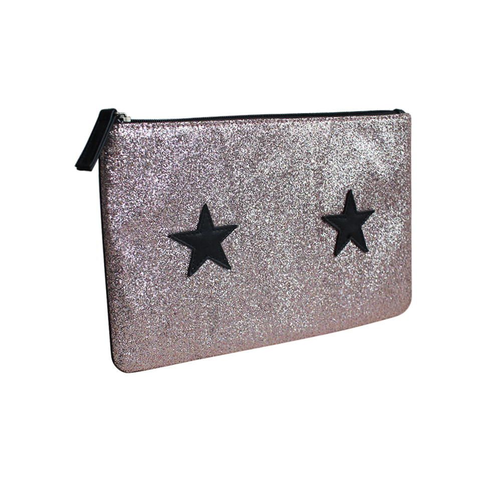 2630 Shiny Glitter Star Design Lady Cosmetics Storage Bag