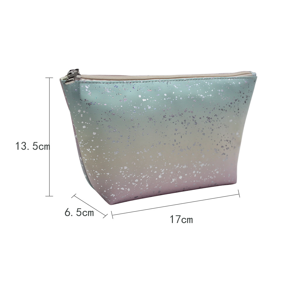 2947 Sparkling Ombre Glitter Zipper Cosmetic Storage Bag