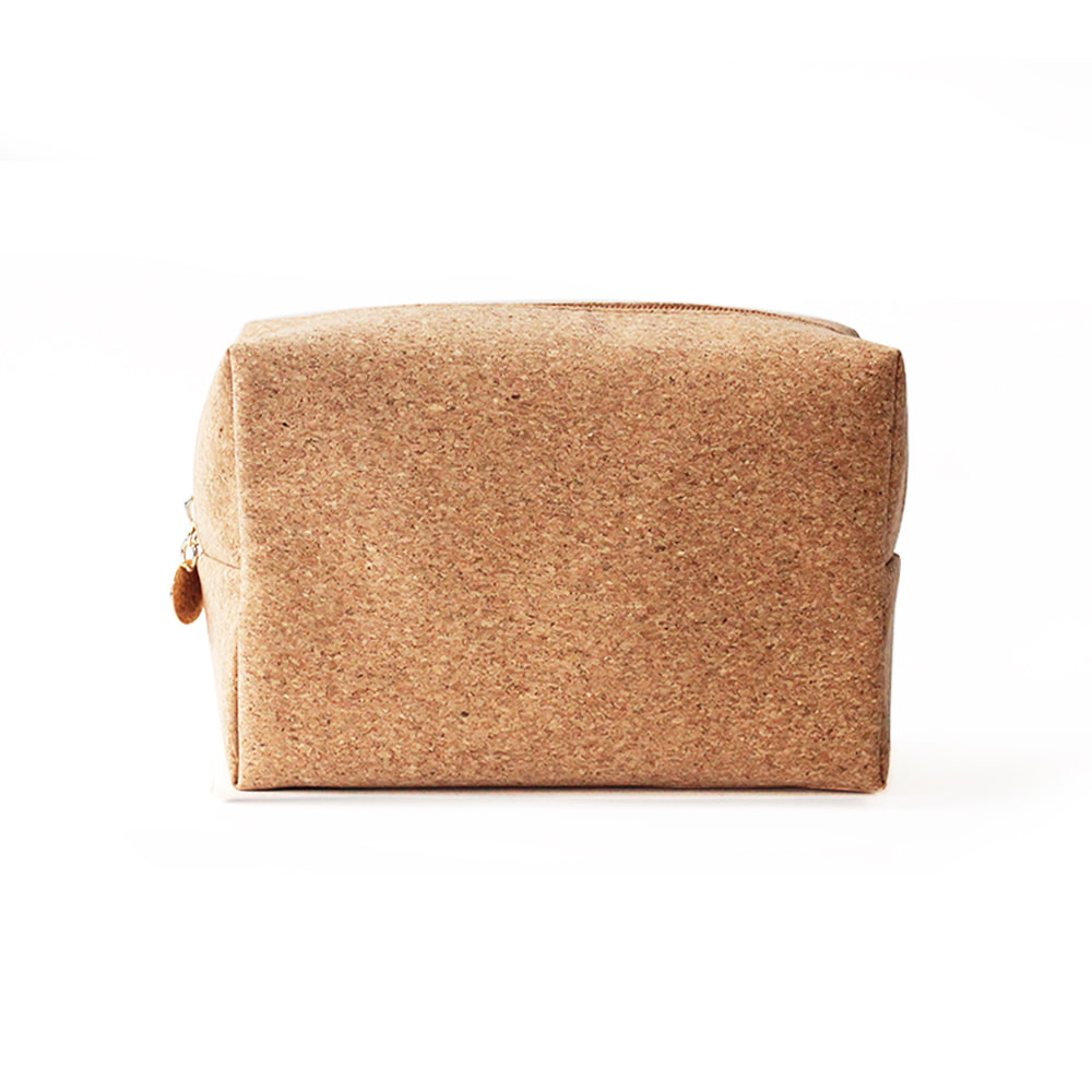 3537 Vegan Cork Leather Portable Cosmetic Organizer Bag