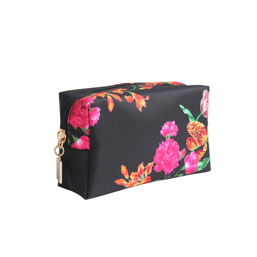 4725 Vintage Floral Pattern Travel Cosmetic Makeup Bag