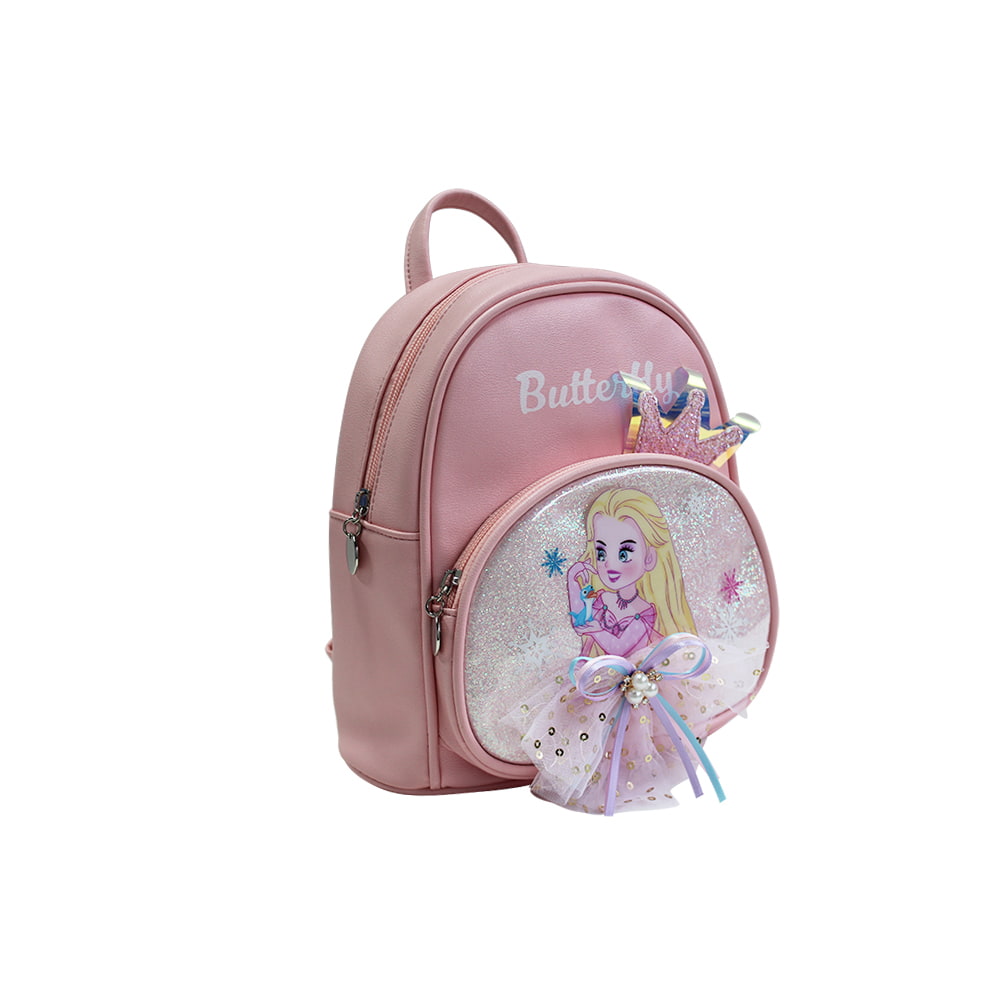 4718 3D Princess Pattern Girls School Backpack Bag