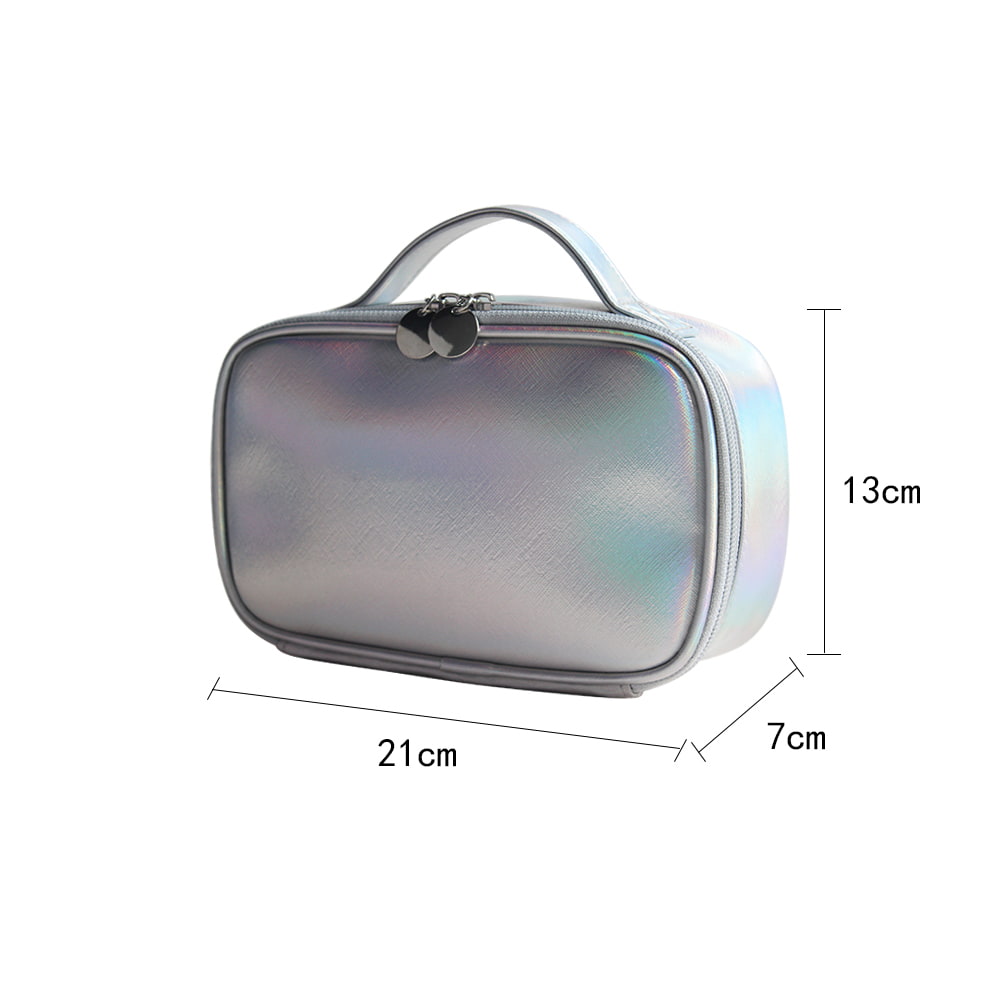 3128 Holographic Shining Laser Leather Cosmetic Bag