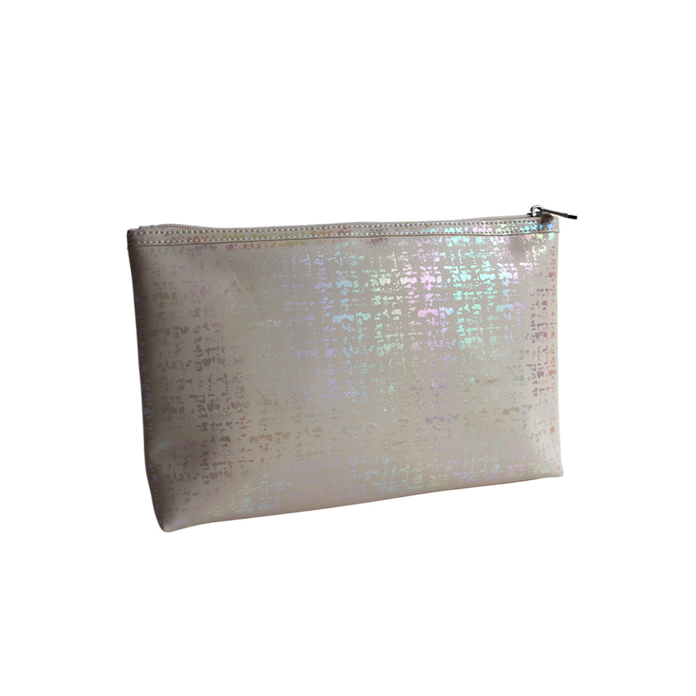 3703 Rainbow Holographic Print Makeup Cosmetic Bag