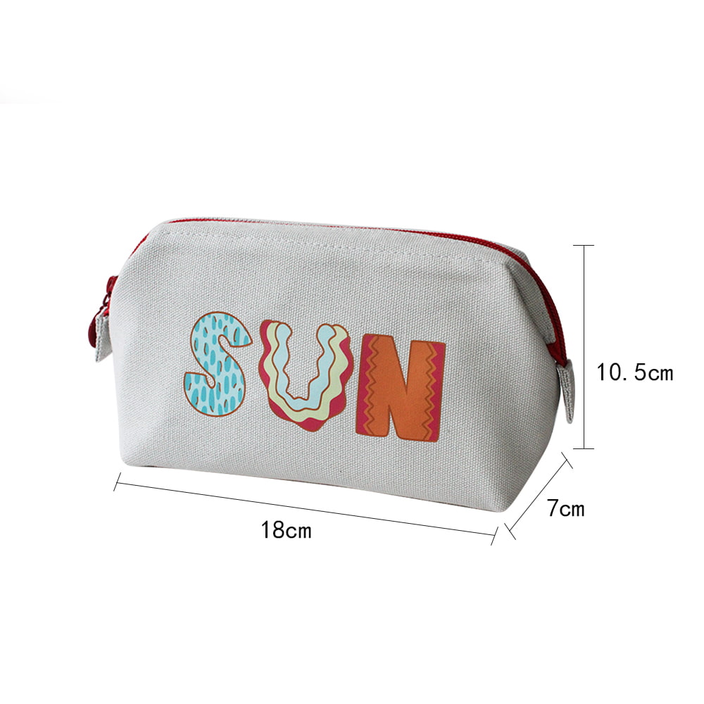 4115 Multicolor Sun Pattern Portable Zipper Cosmetic Bag