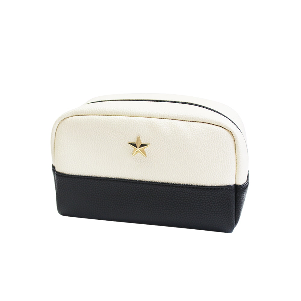 4651 Multifunctional Black White Portable Cosmetic Bag