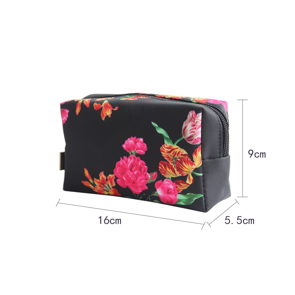 4725 Vintage Floral Pattern Travel Cosmetic Makeup Bag