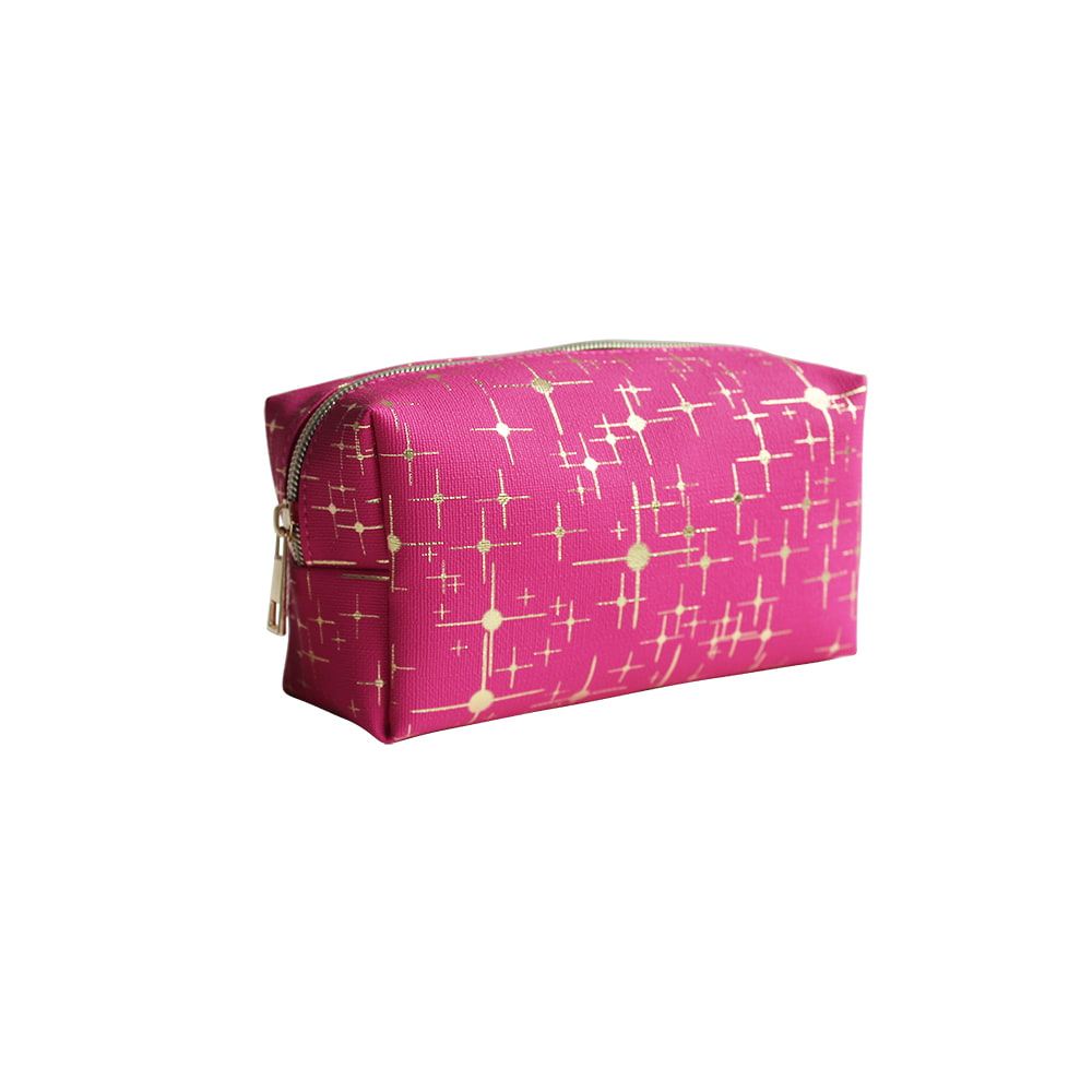 5052 Gold Star Print Women Cosmetic Makeup Storage Bag