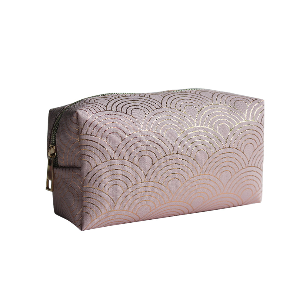 5052 Gold Fish Scale Texture Cosmetic Organizer Zipper Bag