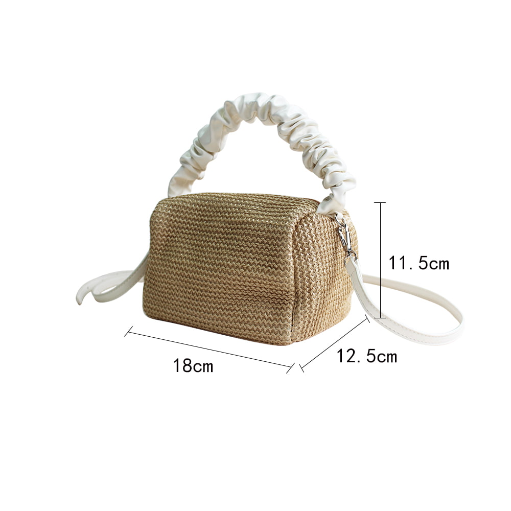 BD-GM04 Straw Woven Elegant Fancy Ladies Mini Tote Handbag