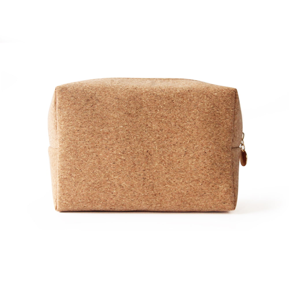 3537 Vegan Cork Leather Portable Cosmetic Organizer Bag