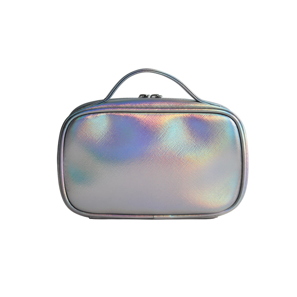 3128 Holographic Shining Laser Leather Cosmetic Bag