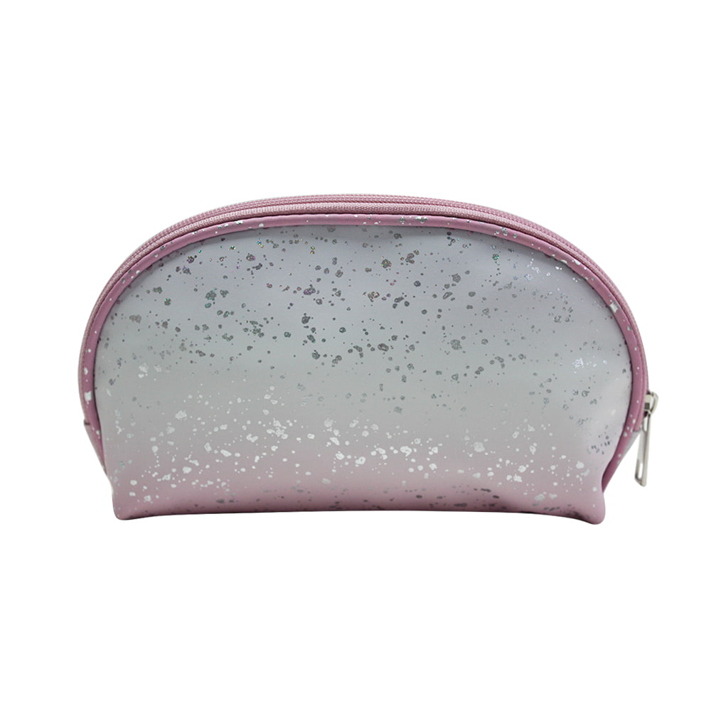 3680 Travel Ombre Silver Confetti Print Ladies Cosmetic Bag