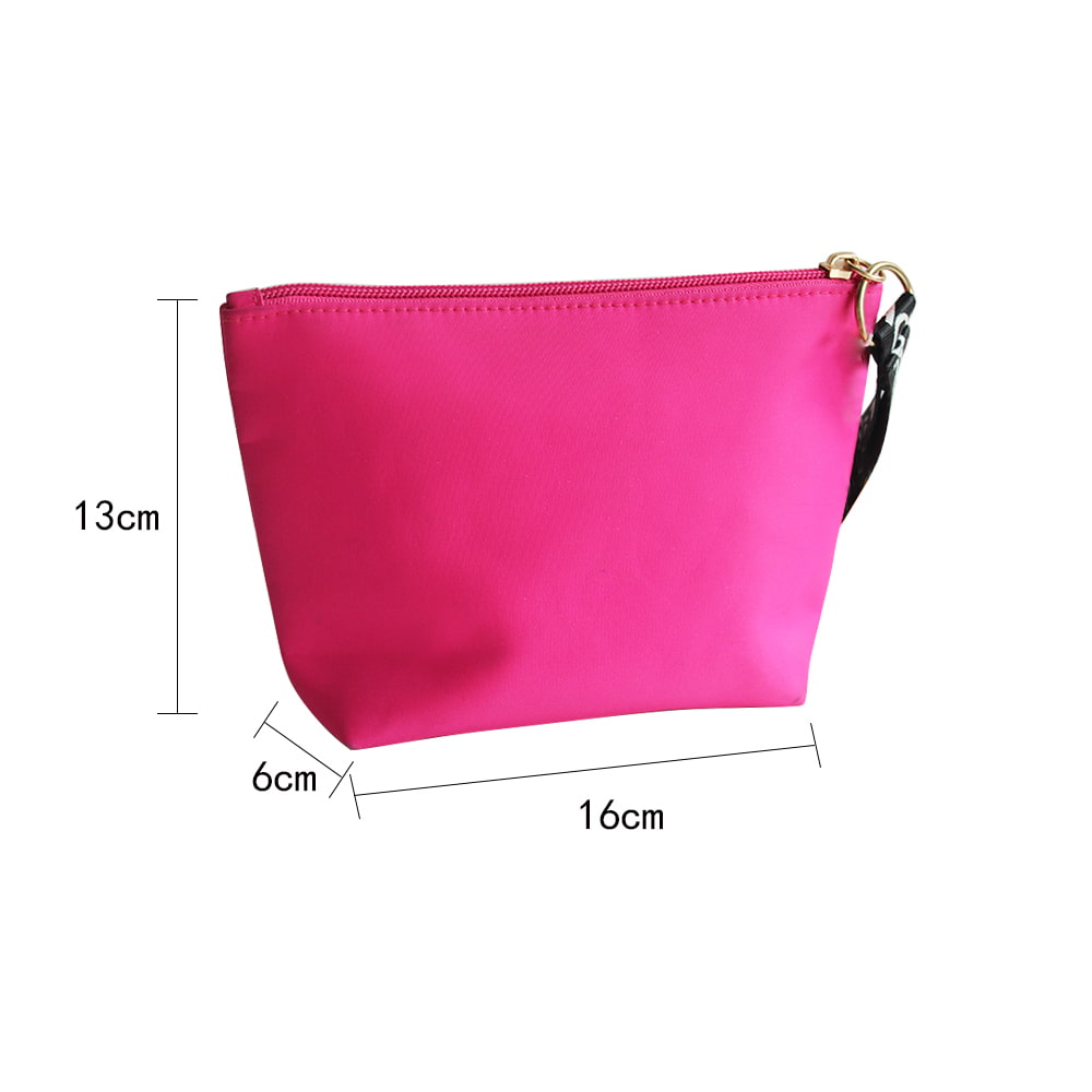 4049 Hot Pink Zippered Makeup Cosmetic Travel Bag