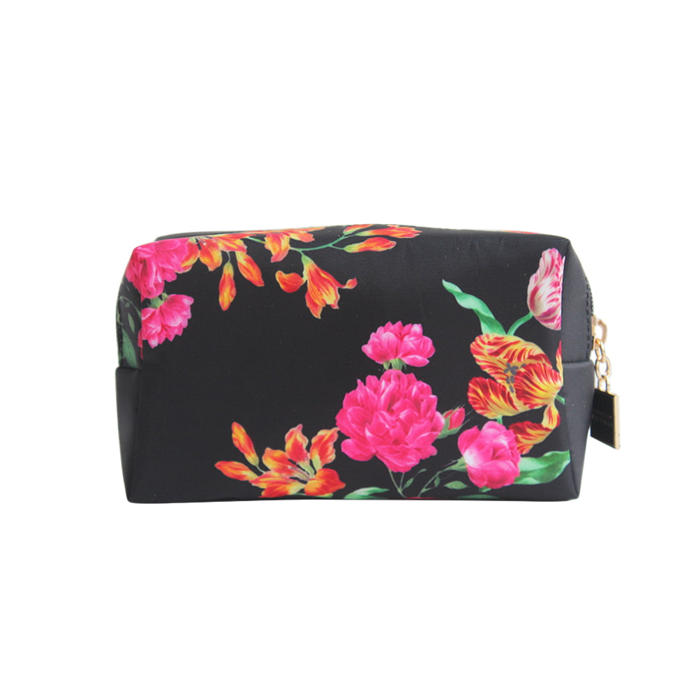 4725 Vintage Floral Pattern Travel Cosmetic Makeup Bag