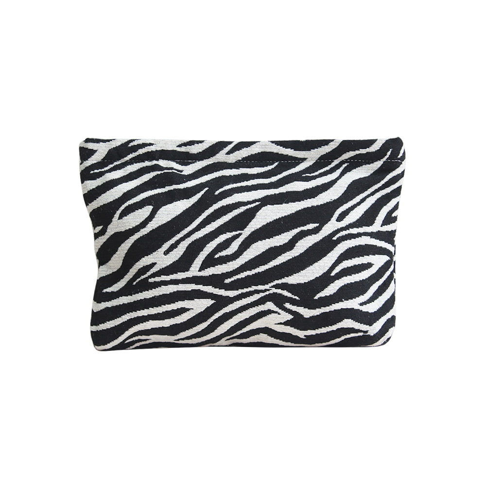 4785 Zebra Print Women Cosmetic Organizer Zipper Bag