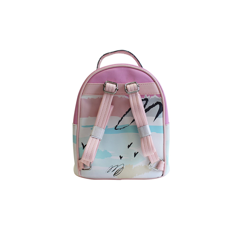 4263-1 Sky and Birds Printed Lightweight Girls Backpack