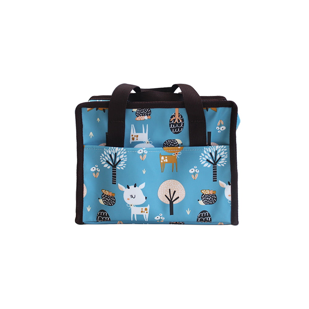 4737 Cute Cartoon Print Travel Insulated Cooler Lunch Bag