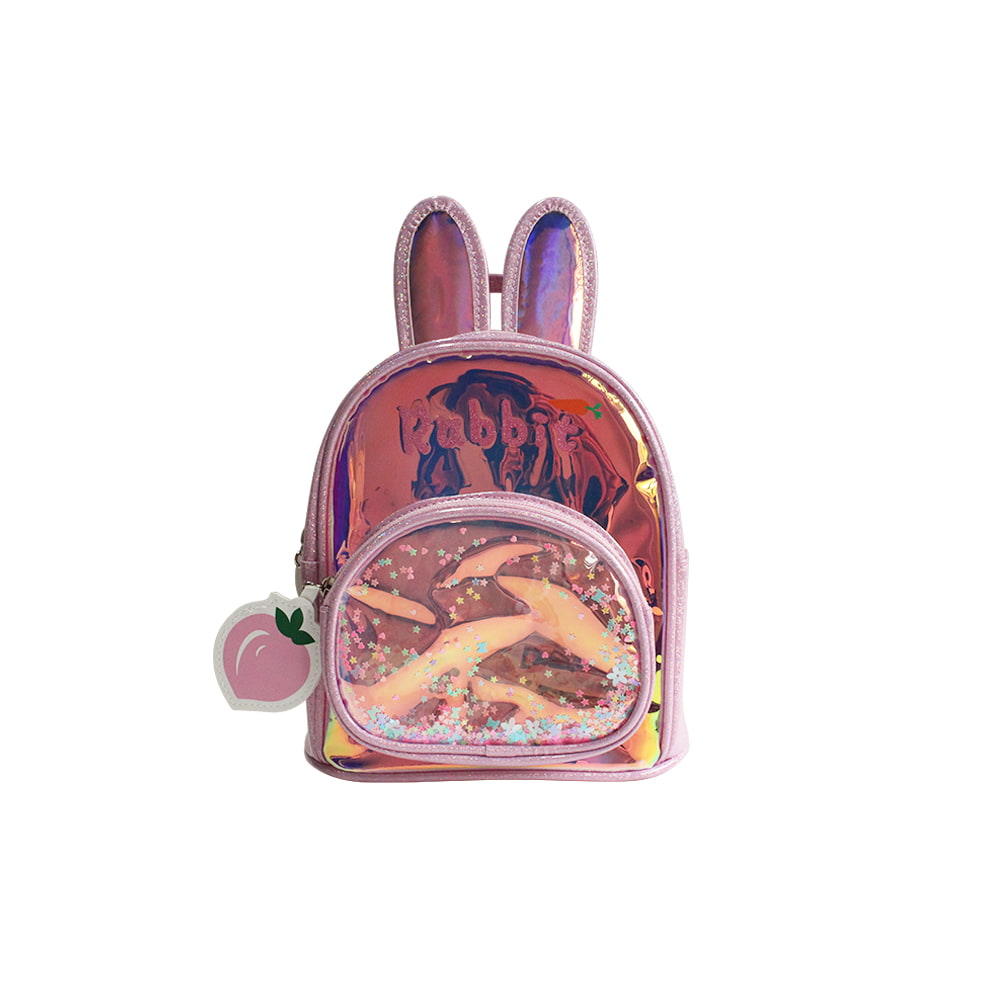 4004 Rabbit Laser Glitter School Backpack for Girls