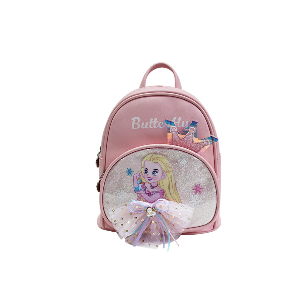 4718 3D Princess Pattern Girls School Backpack Bag