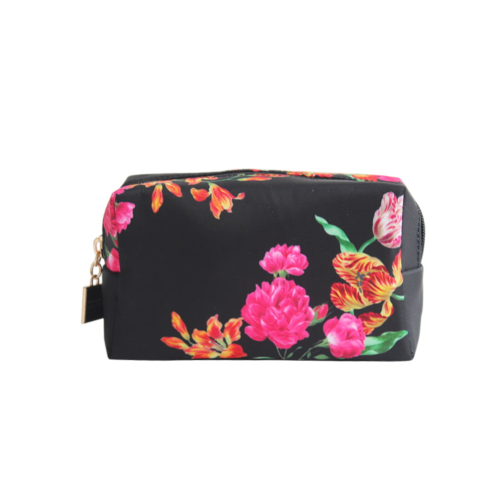 4725 Vintage Floral Pattern Travel Cosmetic Makeup Bag