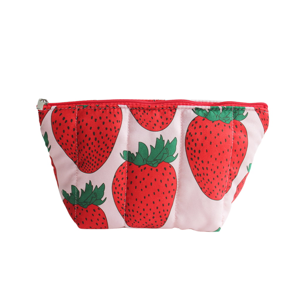 4732 Cute Strawberry Pattern Portable Travel Cosmetic Bag