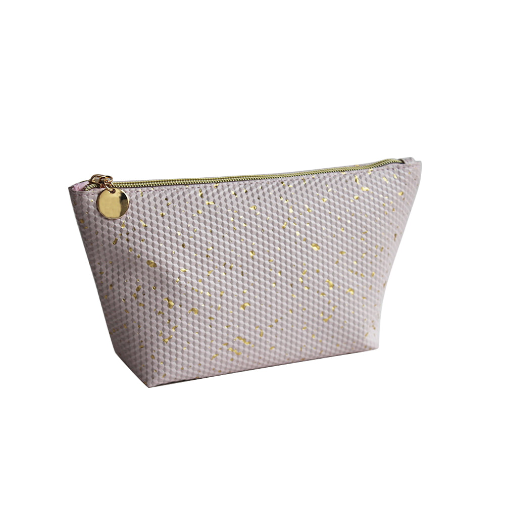 2947 Gold Confetti Travel Ladies Makeup Storage Bag