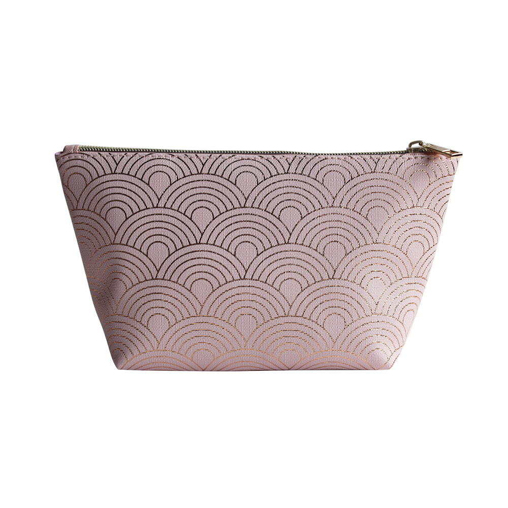 2947 Fish Scale Texture Zipper Cosmetics Organizer Bag