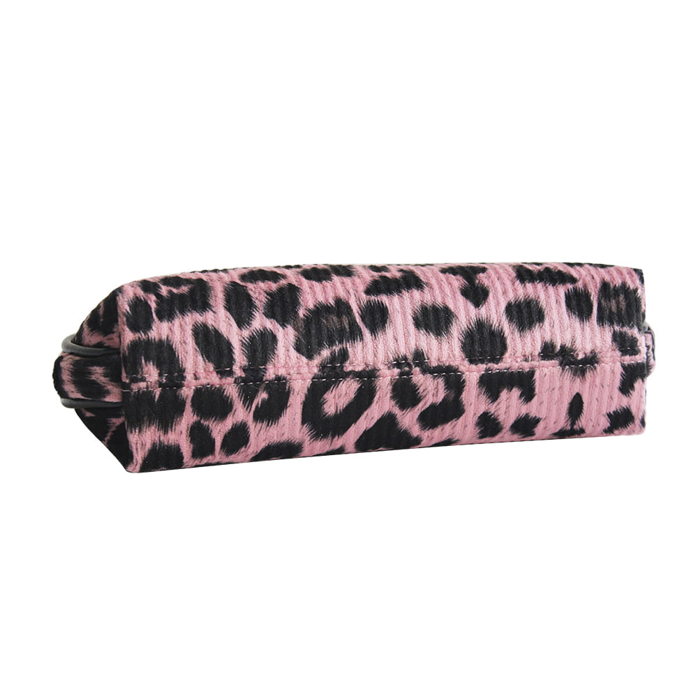 4050 Leopard Print Shell Shaped Portable Cosmetic Bag