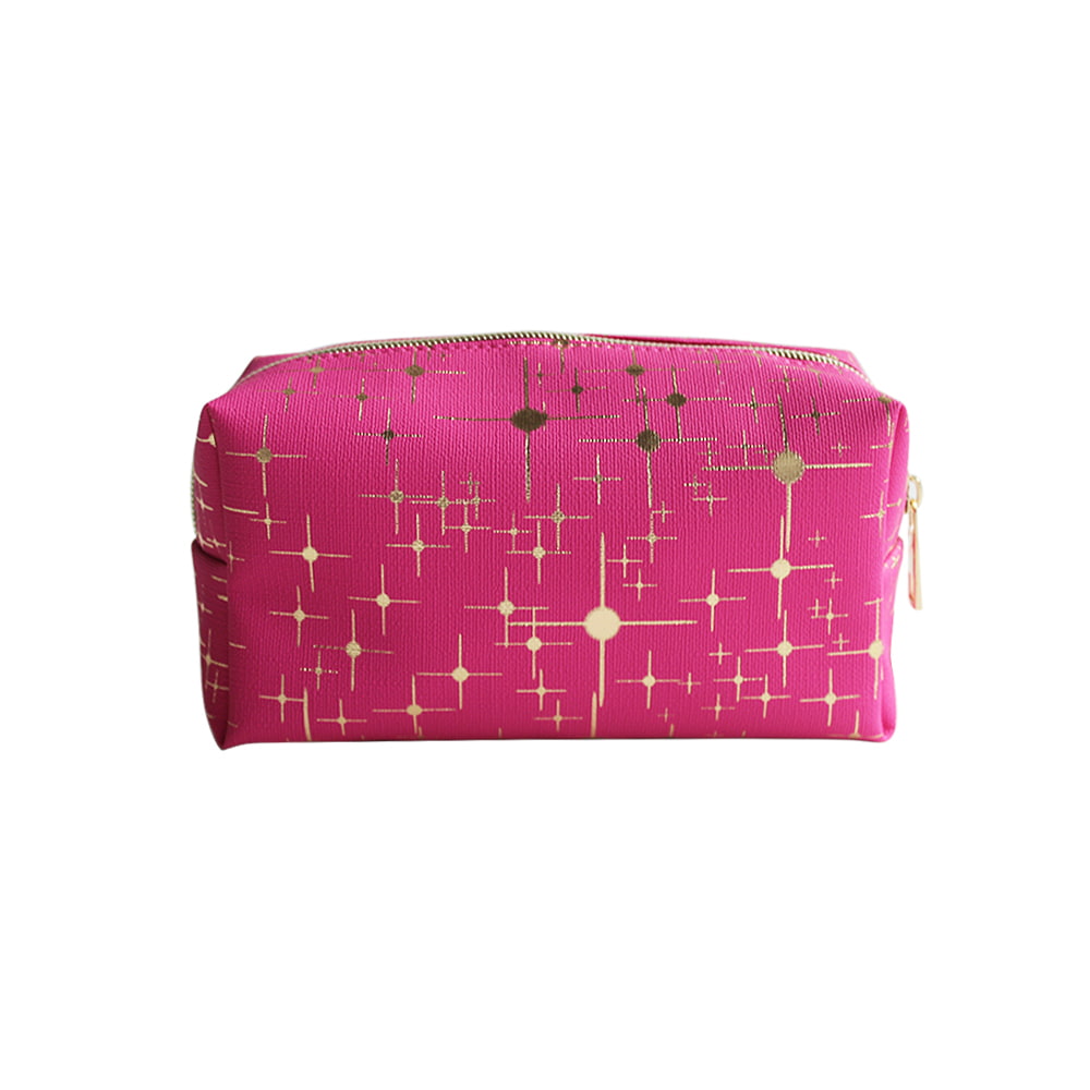 5052 Gold Star Print Women Cosmetic Makeup Storage Bag