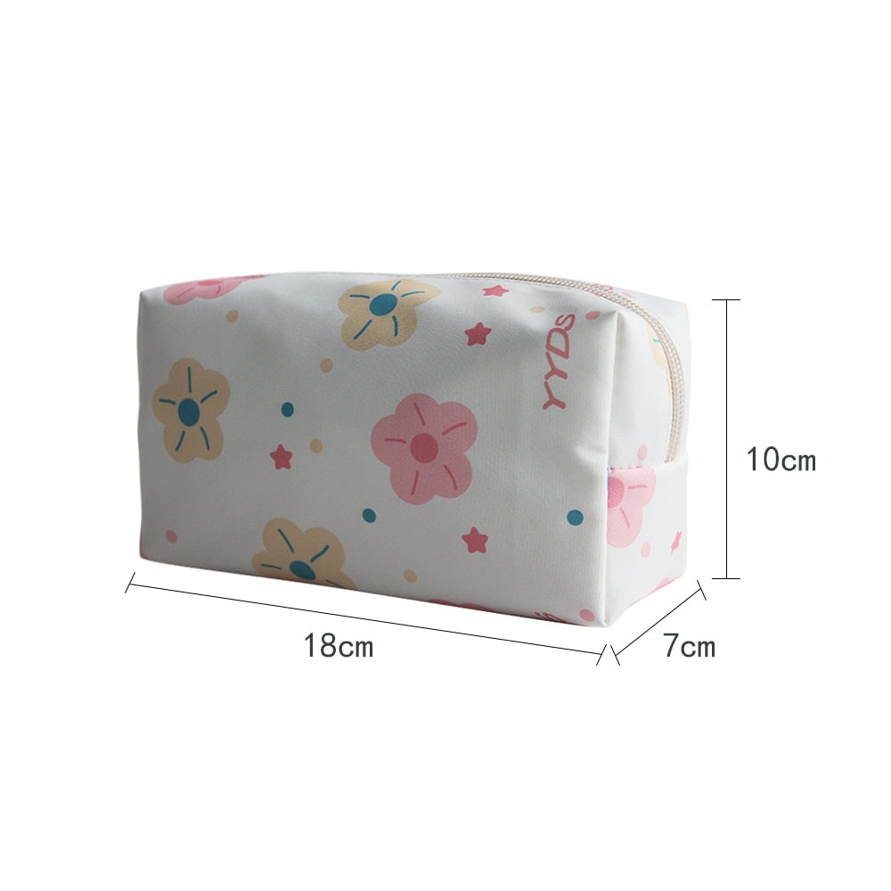 5085 Multicolor Flower Pattern Women Cosmetic Storage Bag