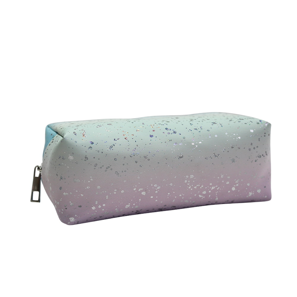 5085 Ombre Silver Confetti Print Women Makeup Storage Bag