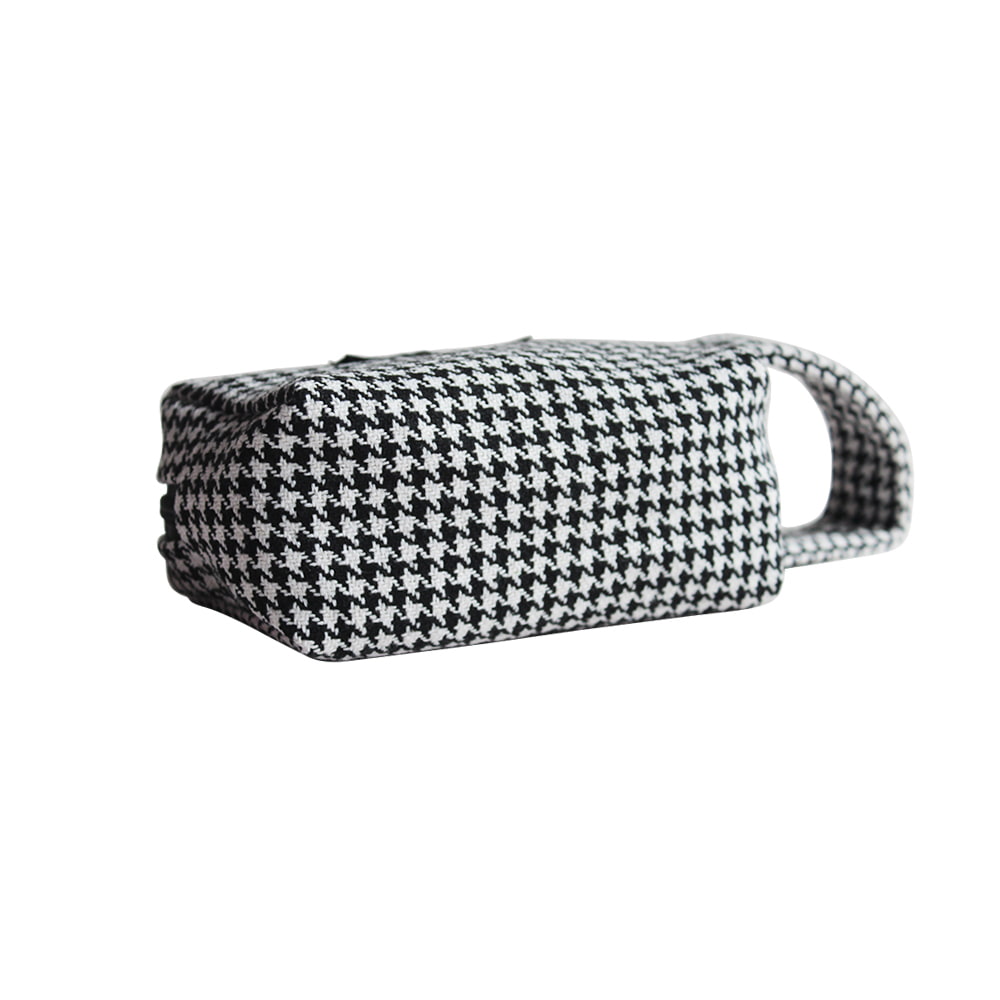 BD-GM12-1 Classic Houndstooth Tweed Cosmetic Storage Bag