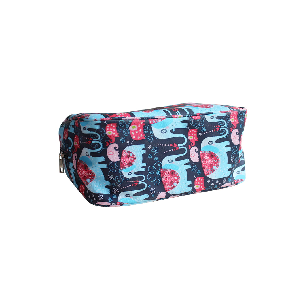 4768 Elephant Print Large Portable adult Cooler Lunch Bag