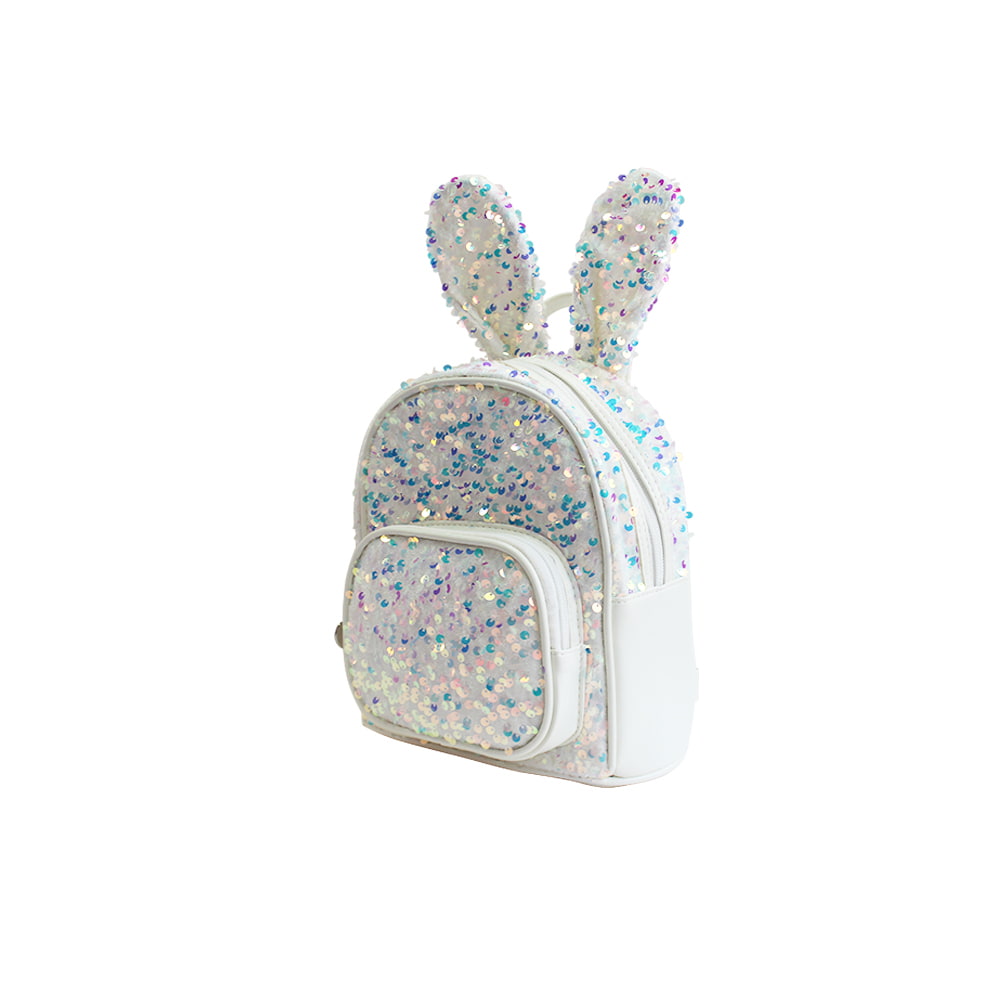 4051-1 Bunny Sequin Backpack Bags for Girls Stylish