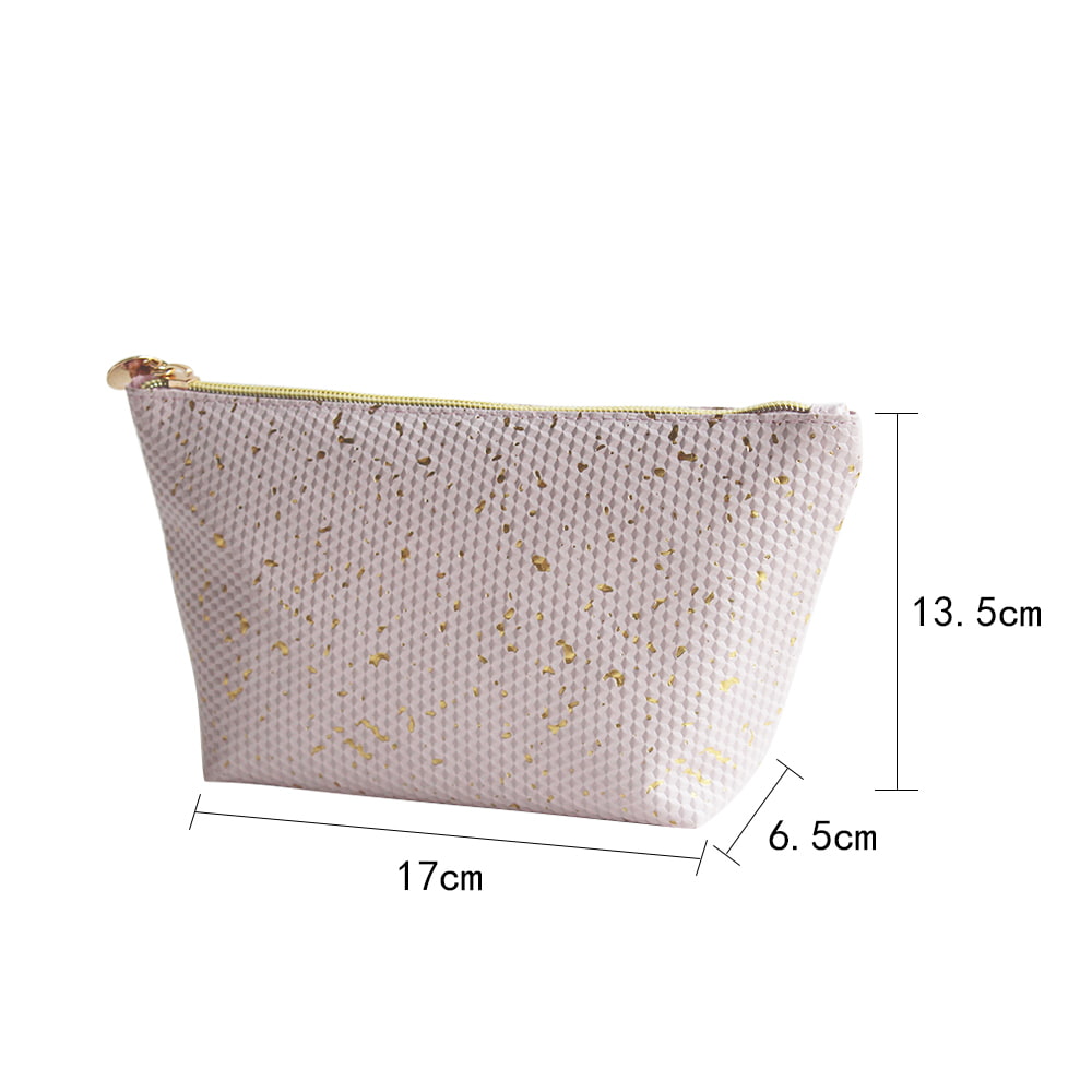 2947 Gold Confetti Travel Ladies Makeup Storage Bag