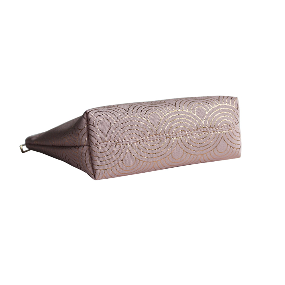 2947 Fish Scale Texture Zipper Cosmetics Organizer Bag