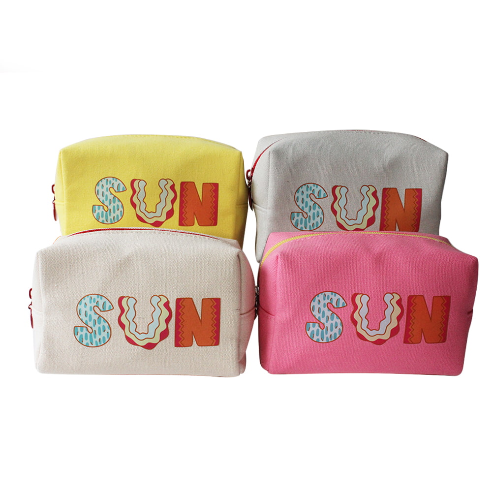 3732 Multicolor Sun Pattern Ladies Travel Cosmetic Bag