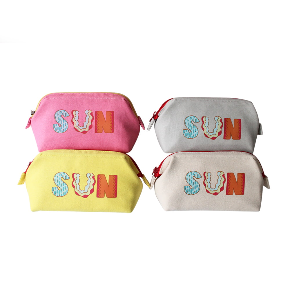 4115 Multicolor Sun Pattern Portable Zipper Cosmetic Bag