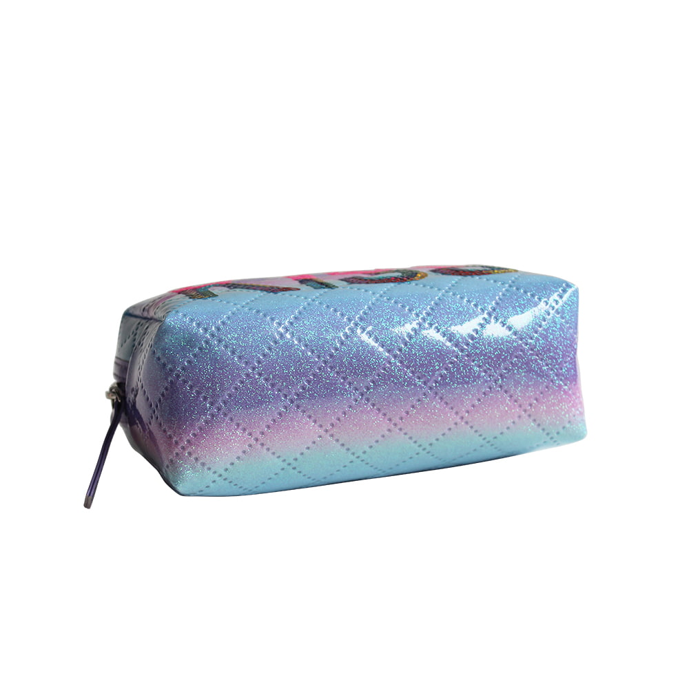 5052 Ombre Holographic Kiss Print Cosmetic Storage Bag