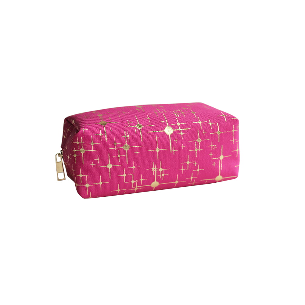 5052 Gold Star Print Women Cosmetic Makeup Storage Bag