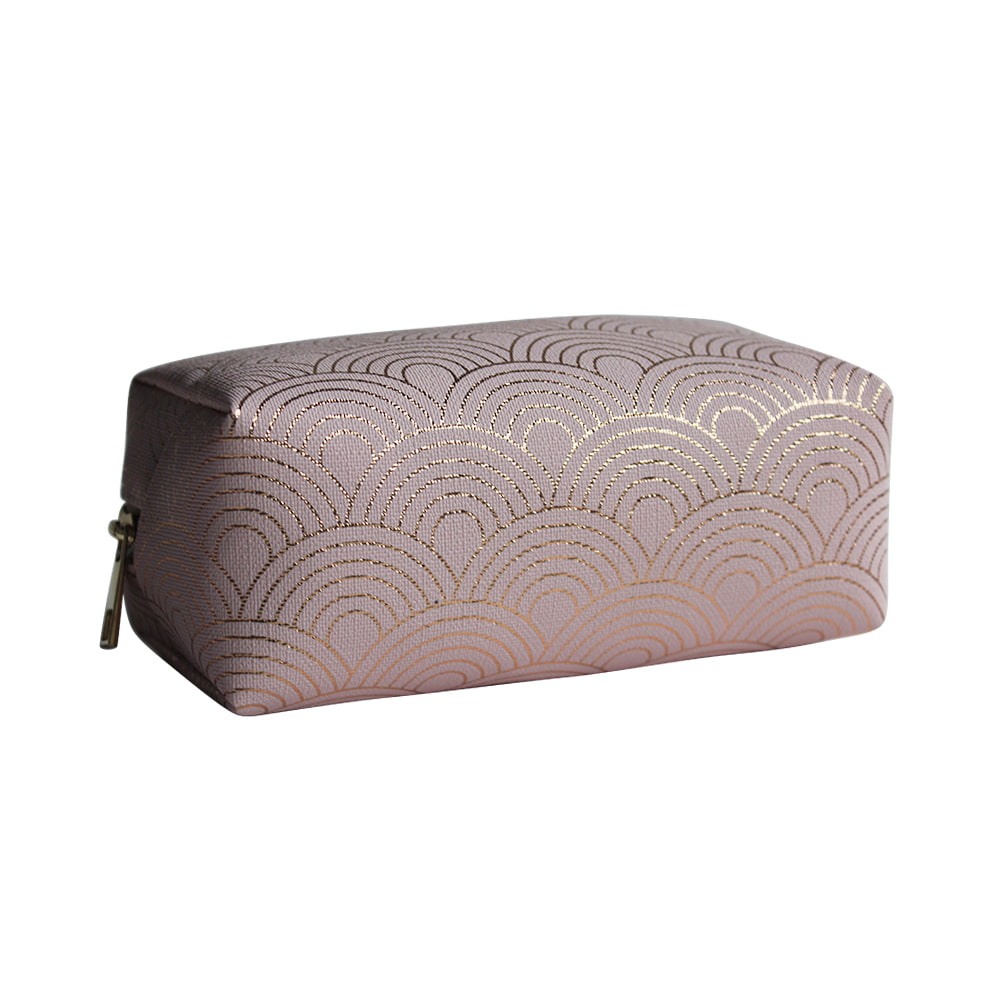 5052 Gold Fish Scale Texture Cosmetic Organizer Zipper Bag