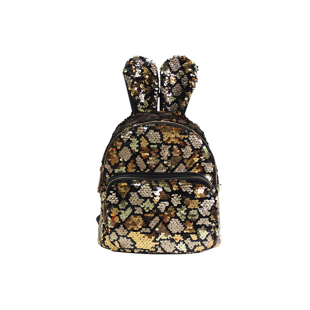 8833 Rabbit Ears Sequin Design Children School Backpack