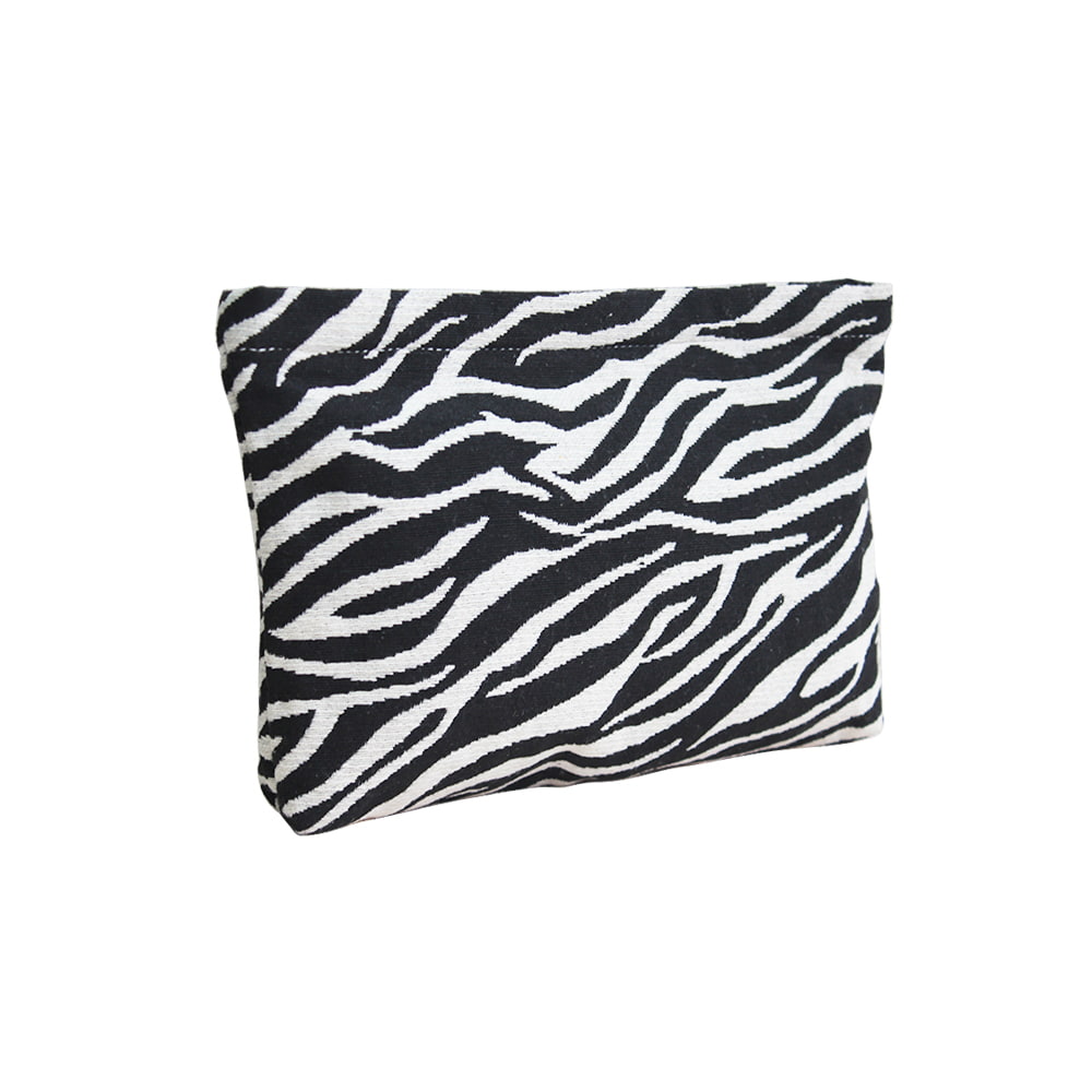 4785 Zebra Print Women Cosmetic Organizer Zipper Bag